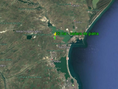 23 hectare - carieră exploatare piatră - Sibioara - Constanța