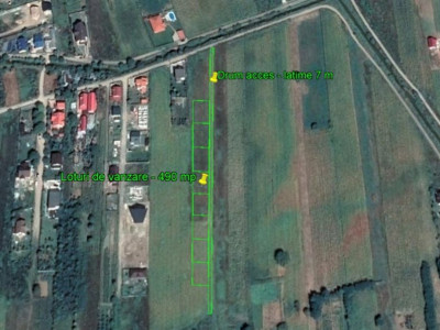 Șerbănești - zonă cu vile - teren pentru casă - 490 mp - 11.500 EUR